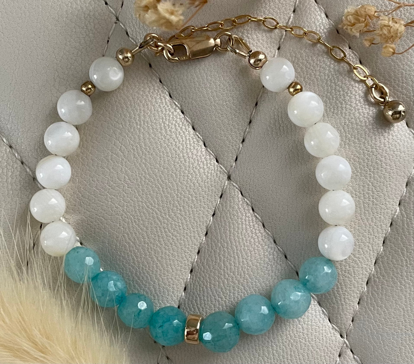 Aventurine with Natural Shells Beads Bracelet