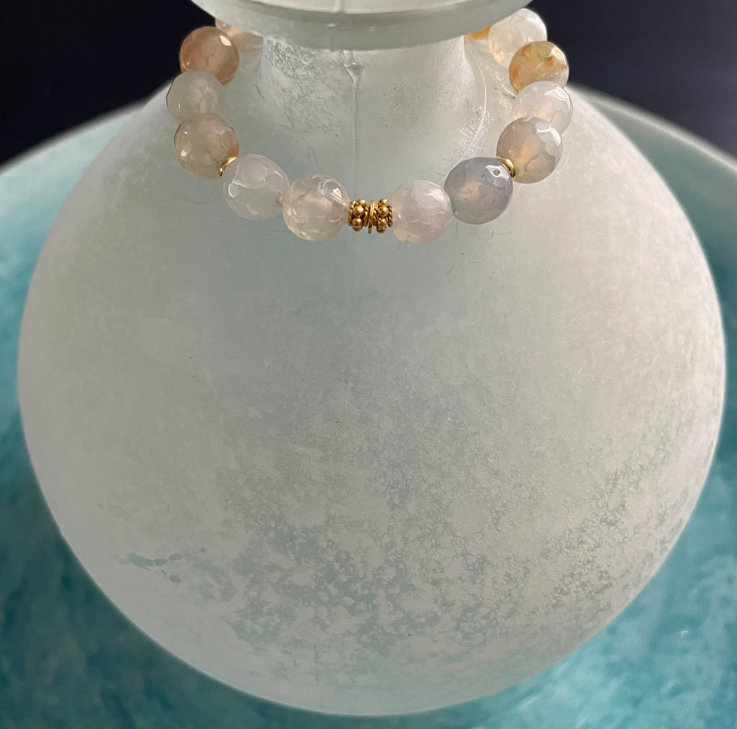 Agate Bead Bracelet